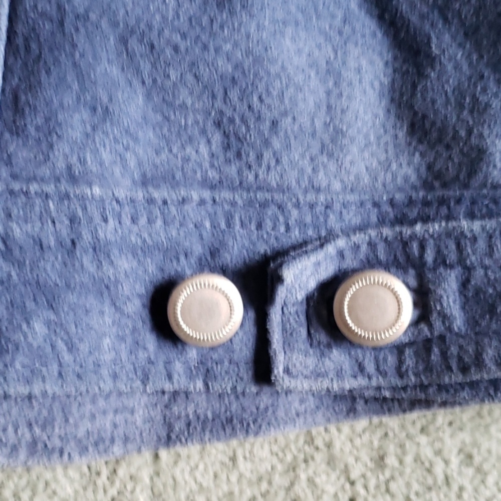 EUC CWS Sz S blue suede jacket - Picture 7 of 8